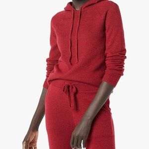 Red Knit Sweatshirt Fit Sweater